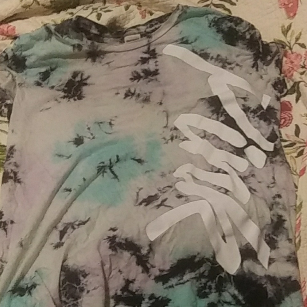 A pink shirt